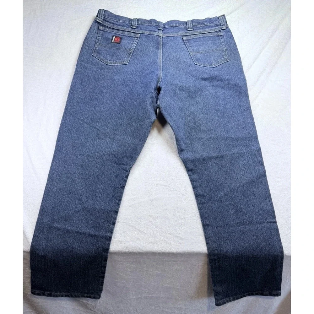 Wrangler RIGGS Workwear Jeans Mens 42x32 Advanced Comfort 5 Pocket Blue Denim